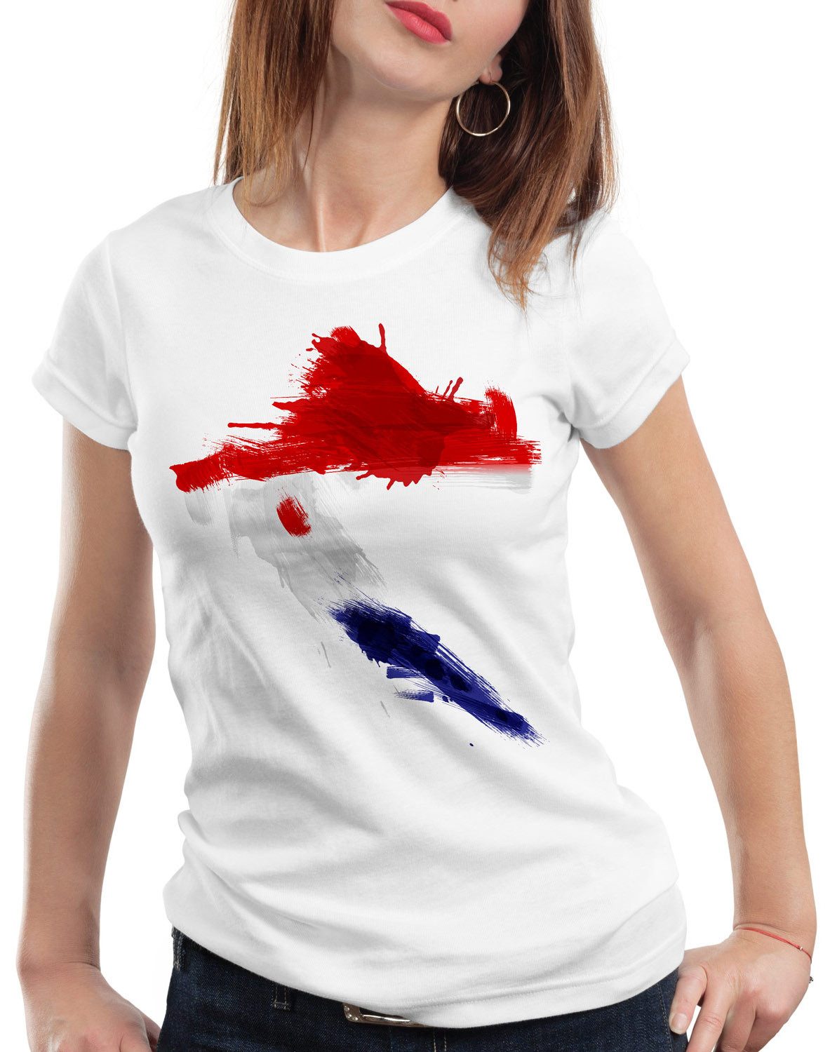 style3 T-Shirt Flagge Kroatien Fußball Sport günstig online kaufen