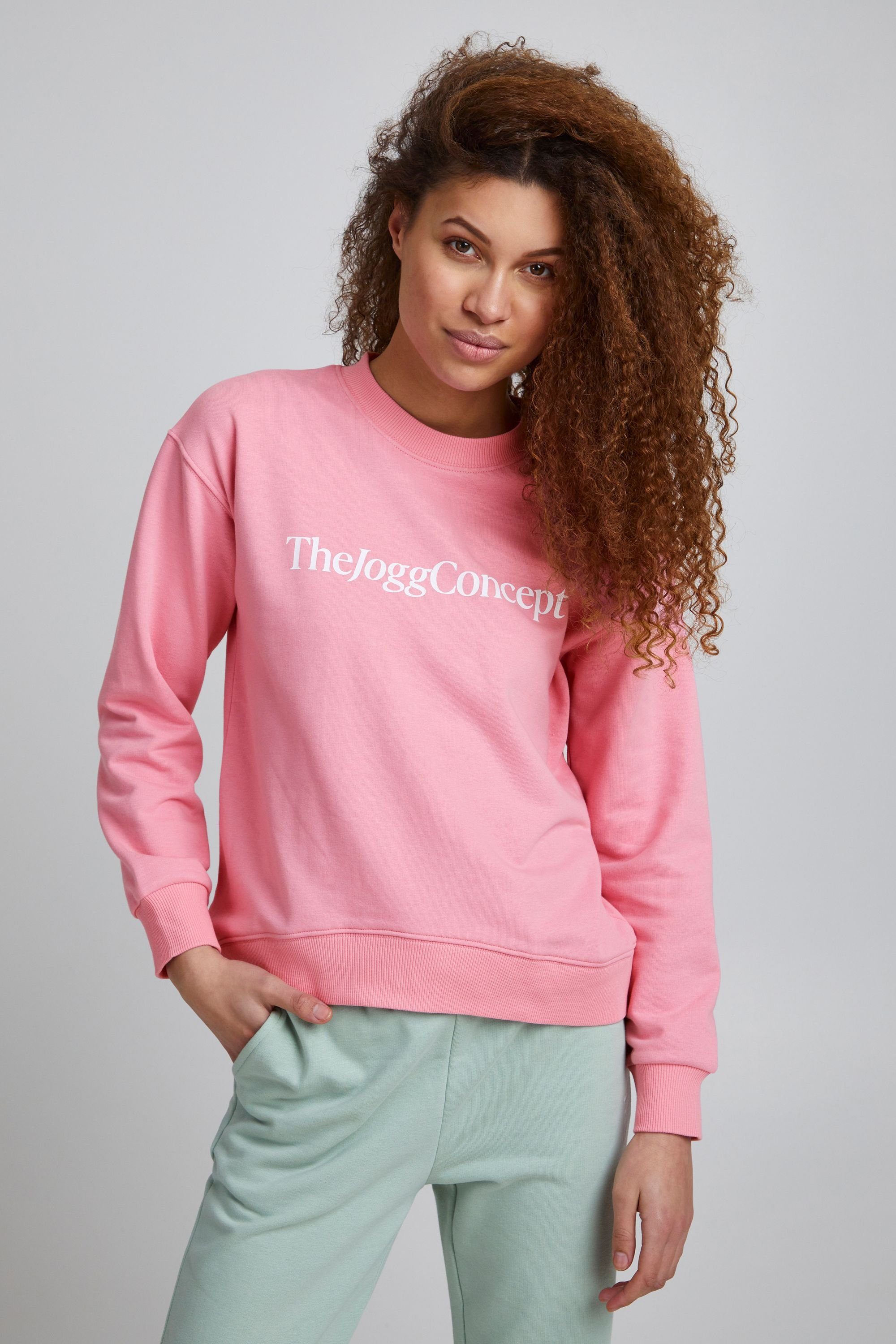 (152214) 22800015 mit Logo-Print TheJoggConcept. Sweater SWEATSHIRT Rosebloom Sportlicher JCSAFINE - Sweatshirt