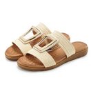 Vivance Sandale, Sommerschuh, offener Schuh, Mule, Pantolette NEU mit modischem Schmuckelement und softer Innensohle VEGAN