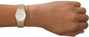 Skagen Quarzuhr GRENEN LILLE BOX SET, SKW1156SET, (Set, 2-tlg., mit Schmuckarmband), ideal auch als Geschenk, Damenuhr, Armbanduhr, Edelstahlarmband
