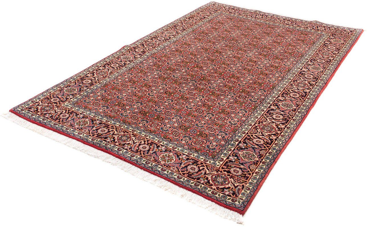 Orientteppich Perser - Bidjar - 215 x 136 cm - hellrot, morgenland, rechteckig, Höhe: 15 mm, Wohnzimmer, Handgeknüpft, Einzelstück mit Zertifikat