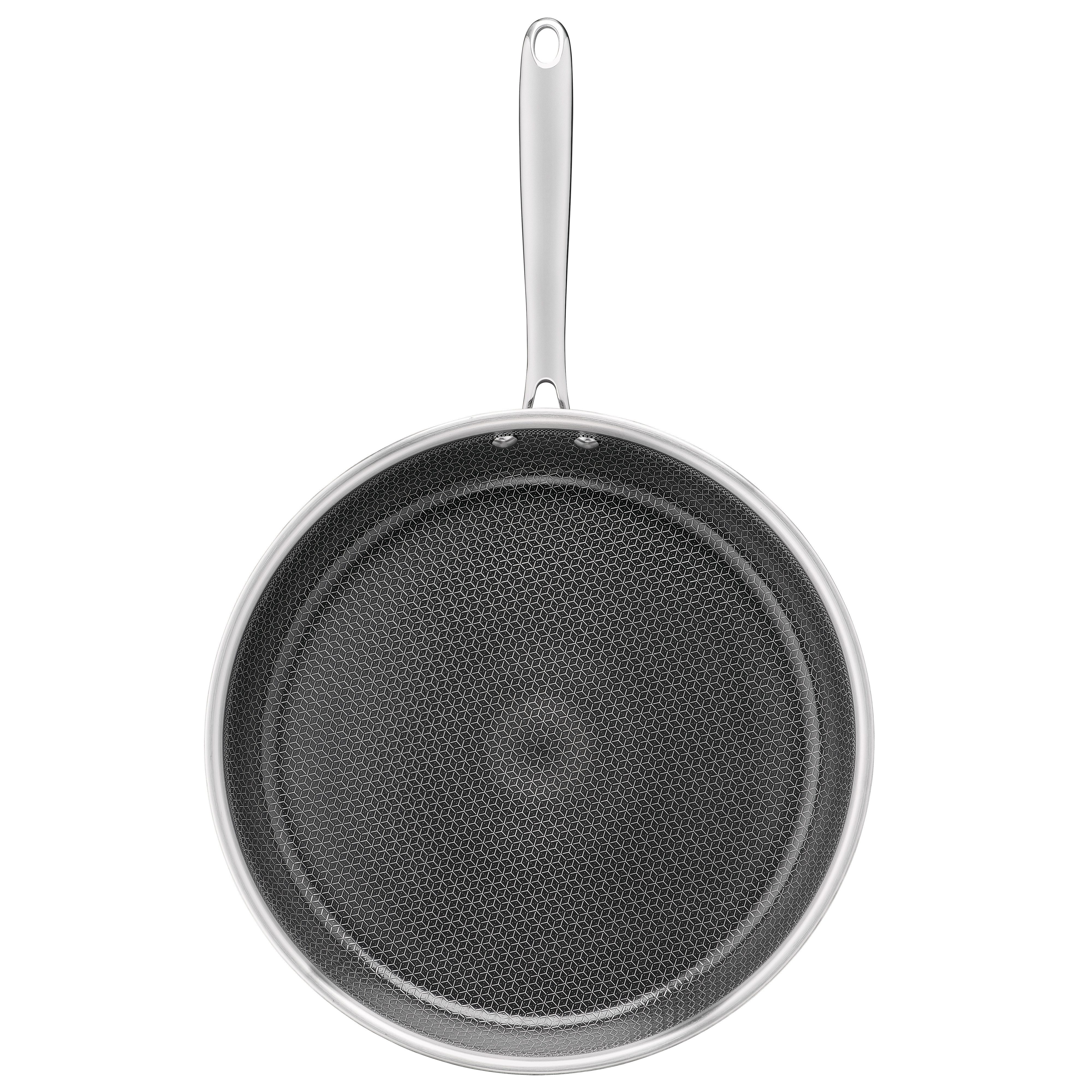 Tefal Bratpfanne Master Mesh, Edelstahl (1-tlg), HybridMesh-Technologie, mineralische Oberfläche, induktionsgeeignet