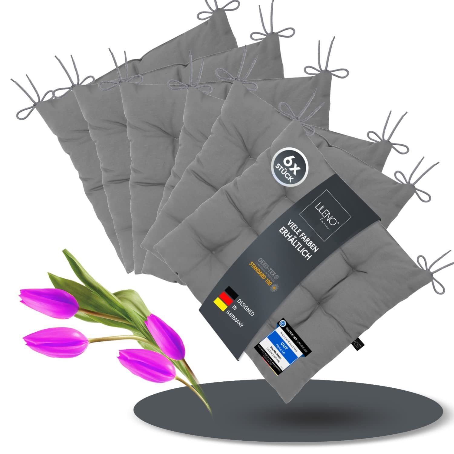 LILENO HOME Stuhlkissen Sitzkissen für Gartenstuhl, günstig online kaufen