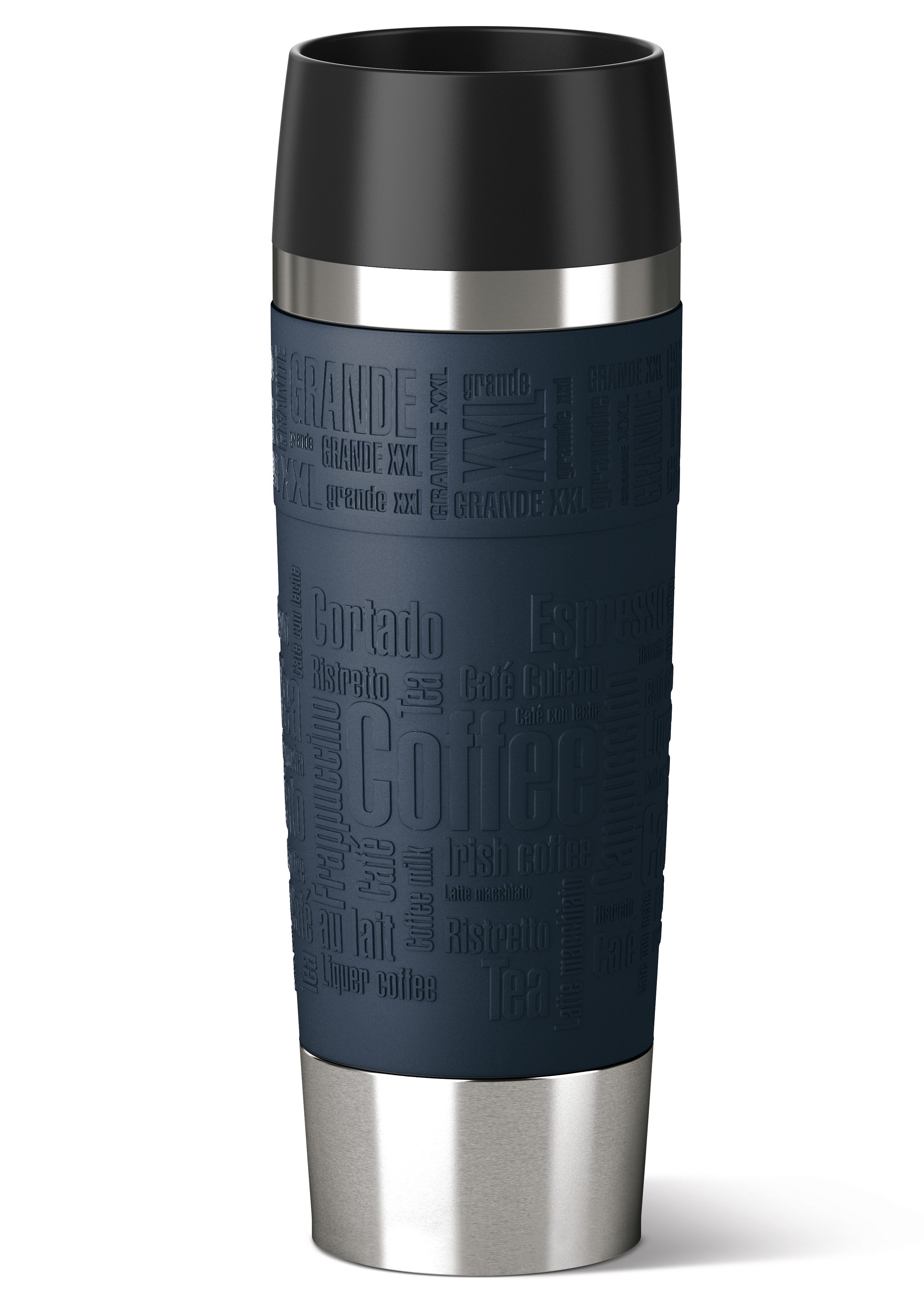 Emsa Thermobecher Travel Mug Grande, Edelstahl, 100% dicht, 360°-Trinköffnung, 6h heiß/12h kalt, 500 ml