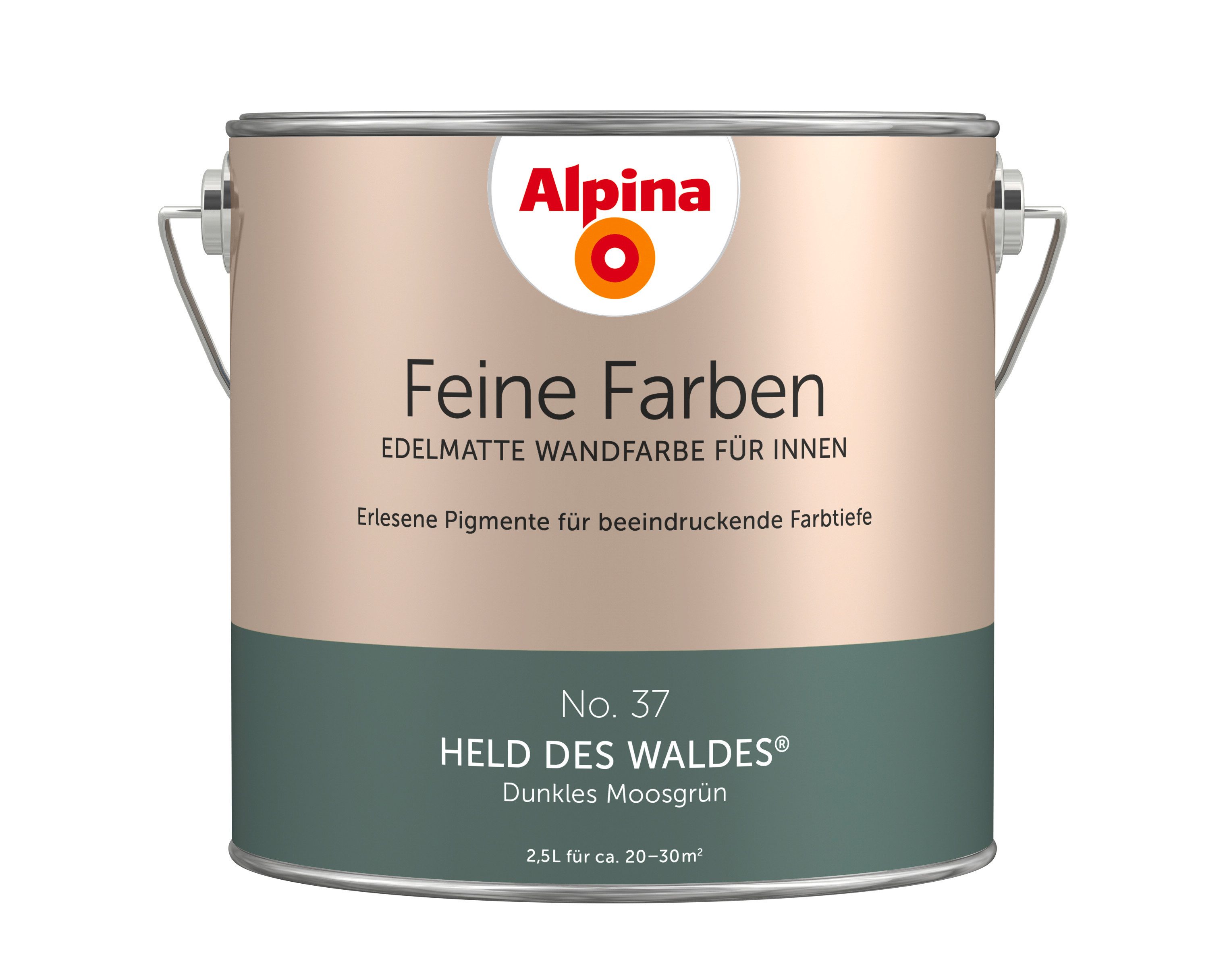 Alpina Wandfarbe Alpina Feine Farben edelmatt 2,5 Liter - Farbfamilie Grün