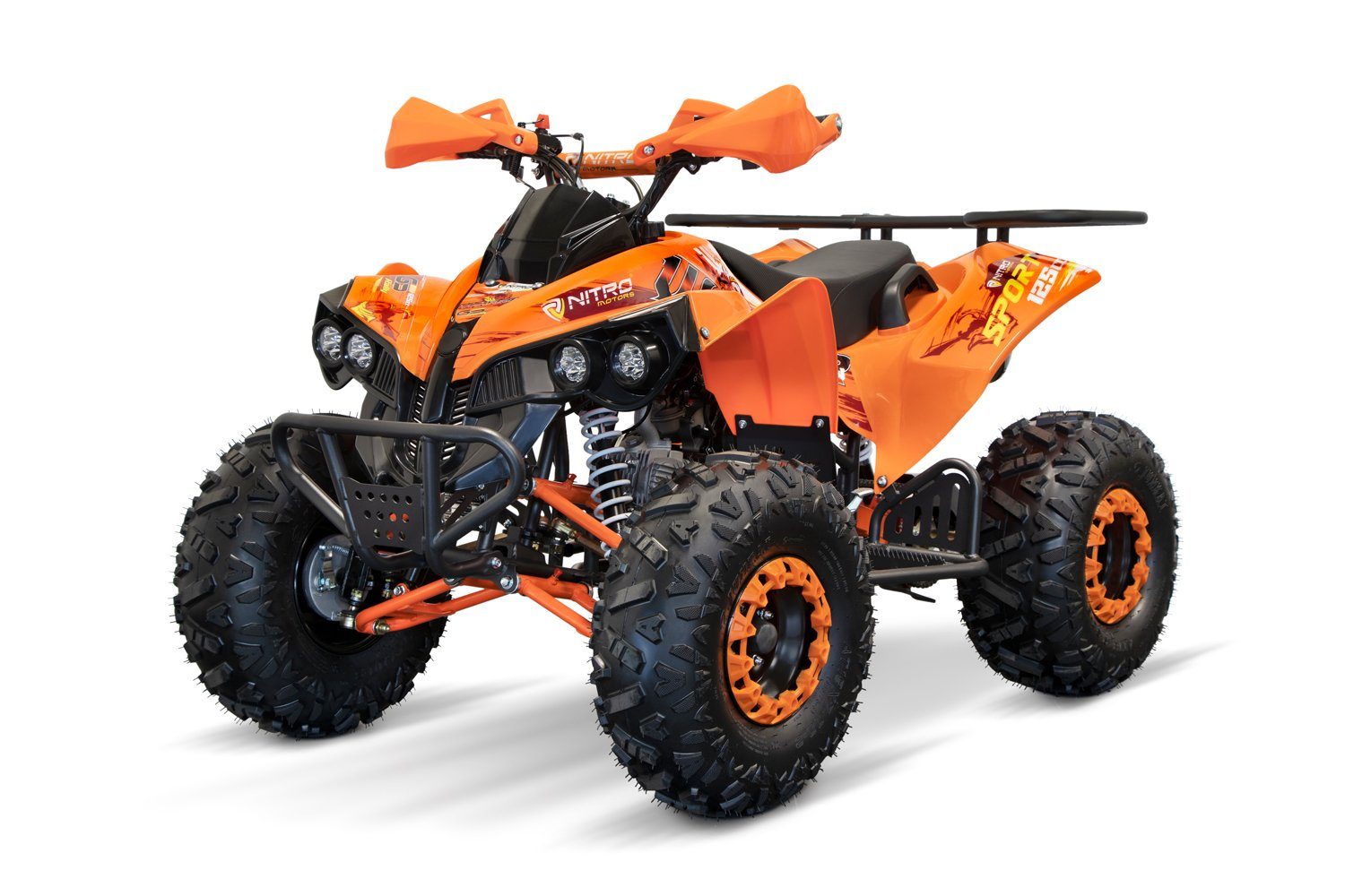 Nitro Motors Quad 125cc midi Kinder Quad Warrior GS ATV Kinderquad Midiquad, 125,00 ccm Orange | 3 Gang-Semi Automatik
