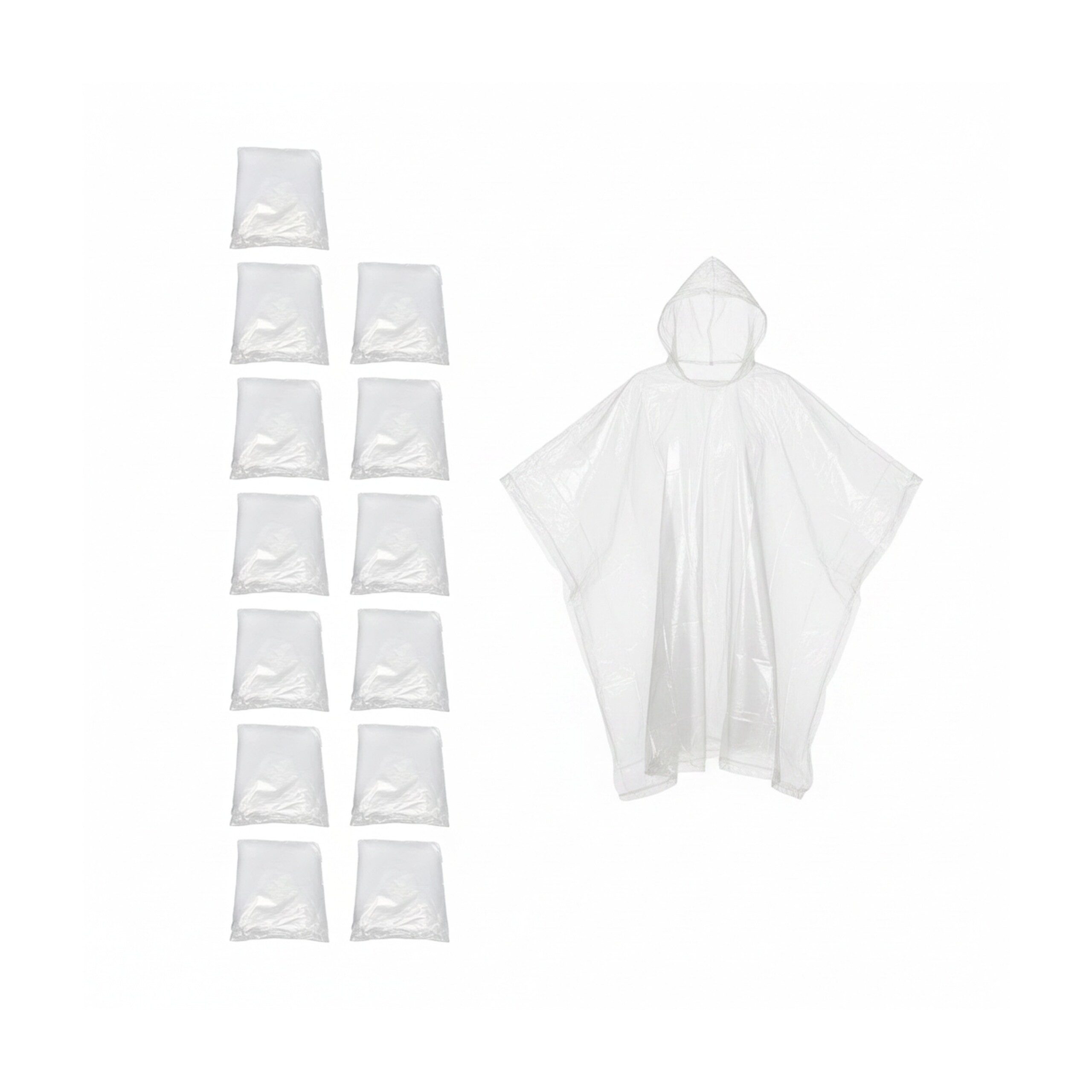 Regenponcho Einweg Regenponcho 13er Set