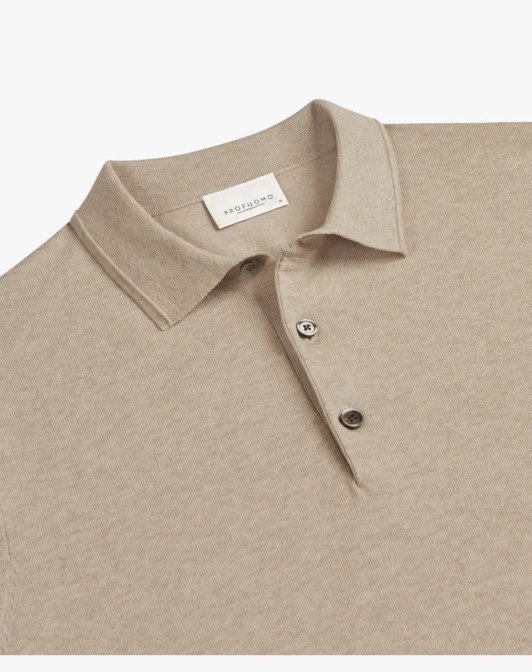 Profuomo Poloshirt POLO SS SAND