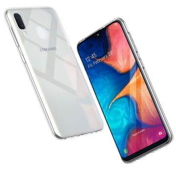 CoolGadget Handyhülle Transparent Ultra Slim Case für Samsung Galaxy A20e 5,8 Zoll, Silikon Hülle Dünne Schutzhülle für Samsung A20e Hülle