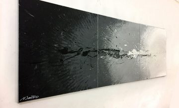 WandbilderXXL XXL-Wandbild Liquid Shadow 210 x 70 cm, Abstraktes Gemälde, handgemaltes Unikat