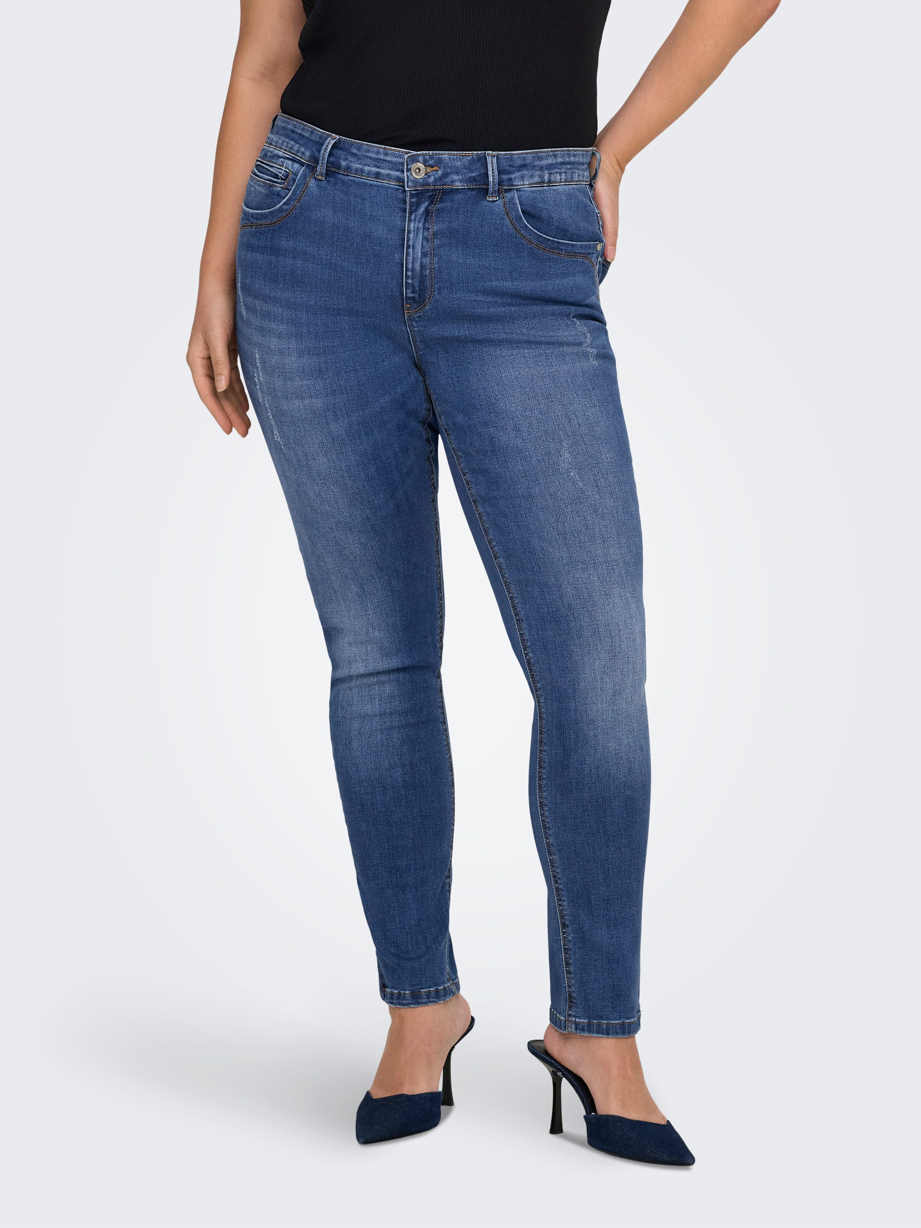 ONLY CARMAKOMA Skinny-fit-Jeans CARKARLA REG ANK SK JEANS BJ11336 NOOS günstig online kaufen