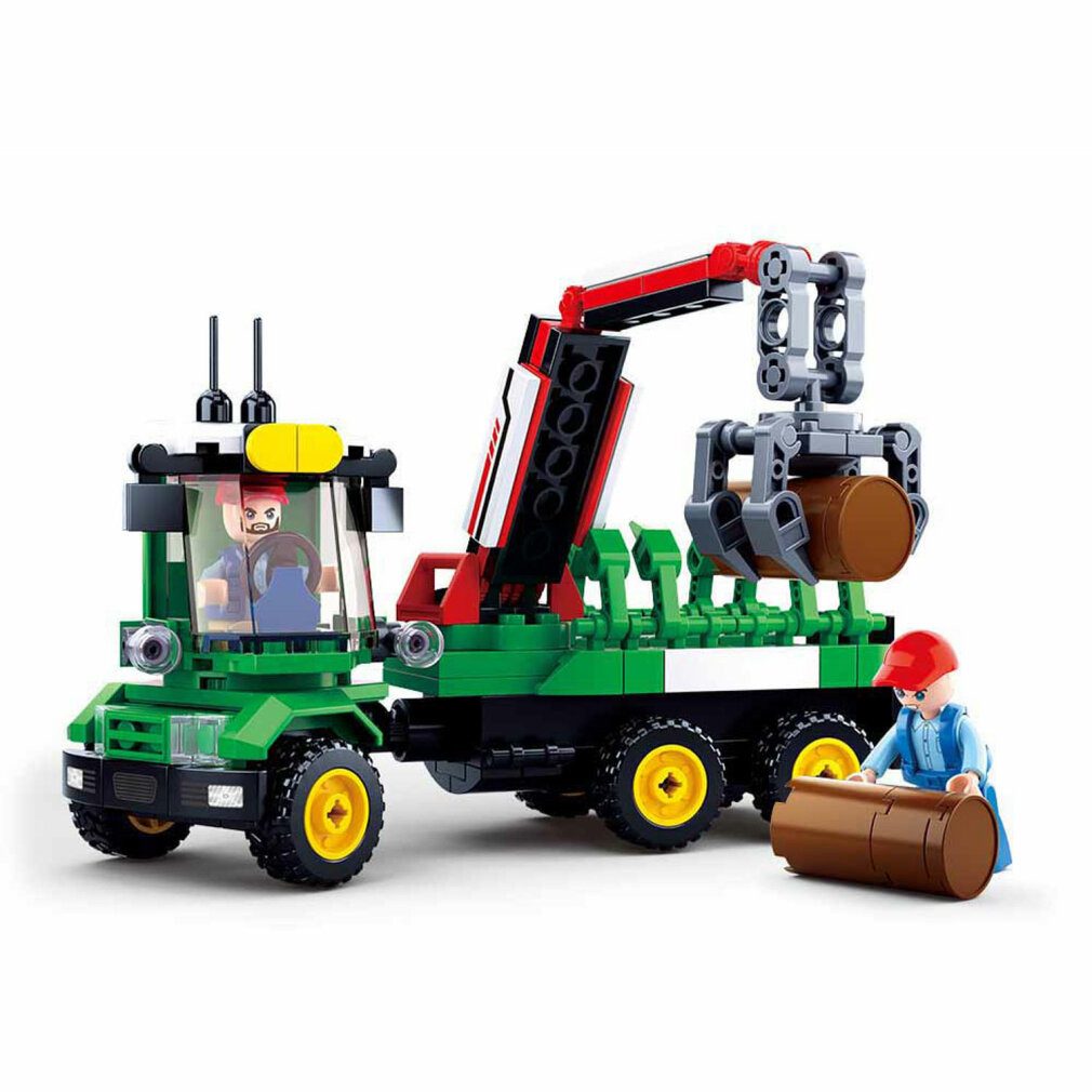 Sluban - Stammtransport Spielbausteine, (Packung)