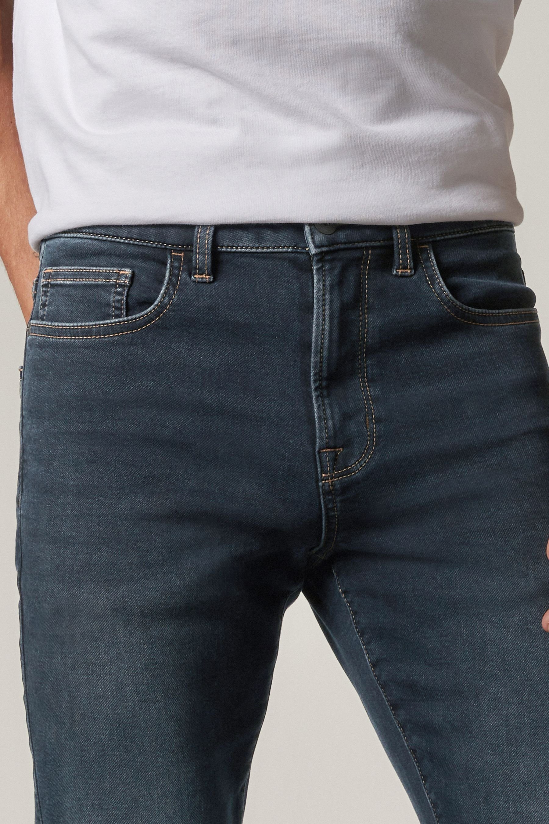 Stretch Next Flex Motion Grey Jeans Slim-fit-Jeans Smokey - (1-tlg) Slim