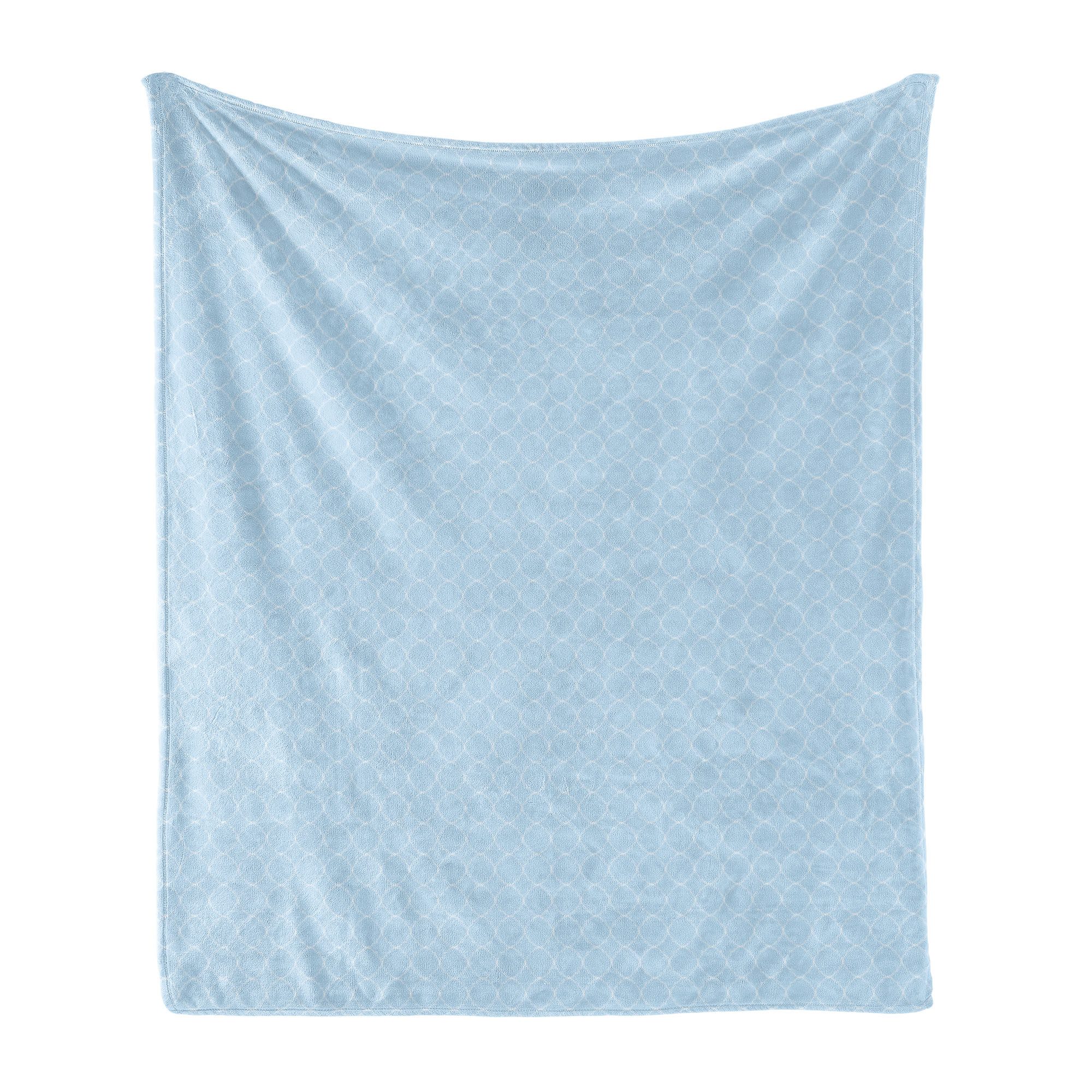 Wohndecke Gemütlicher Plüsch für den Innen- und Außenbereich, Abakuhaus, Quatrefoil Thin Line Maßwerk