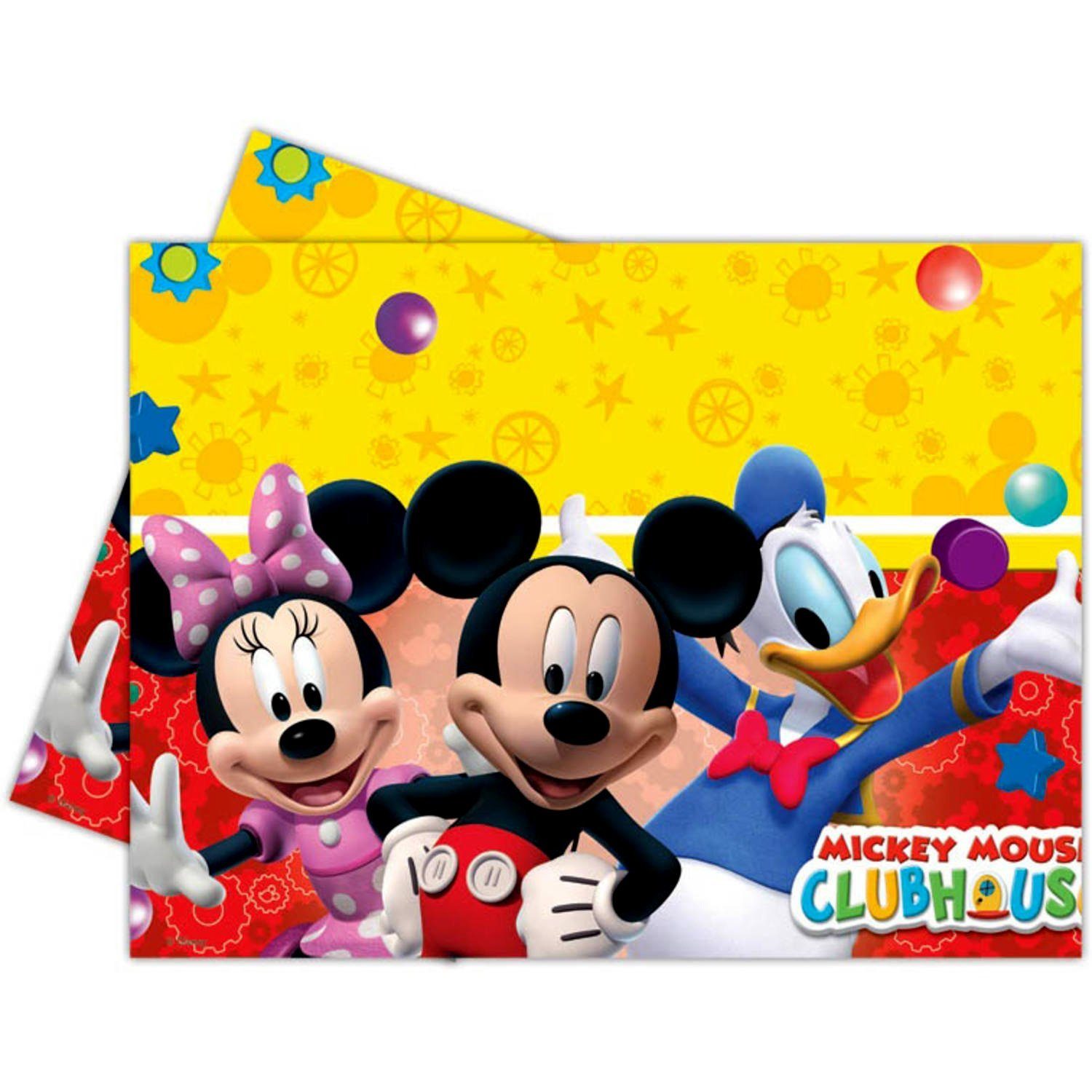 Folat Tischdecke Micky Maus Party Tischdecke, Partydeko für Deine Micky Maus-Mottoparty zum Geburtstag!