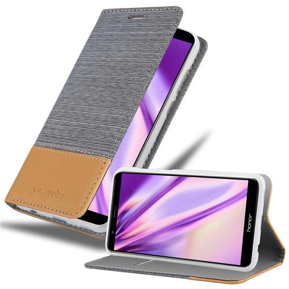 Cadorabo Handyhülle für Honor 7X Hülle Honor 7X, Klappbare Handy Schutzhülle - Hülle - mit Standfunktion und Kartenfach
