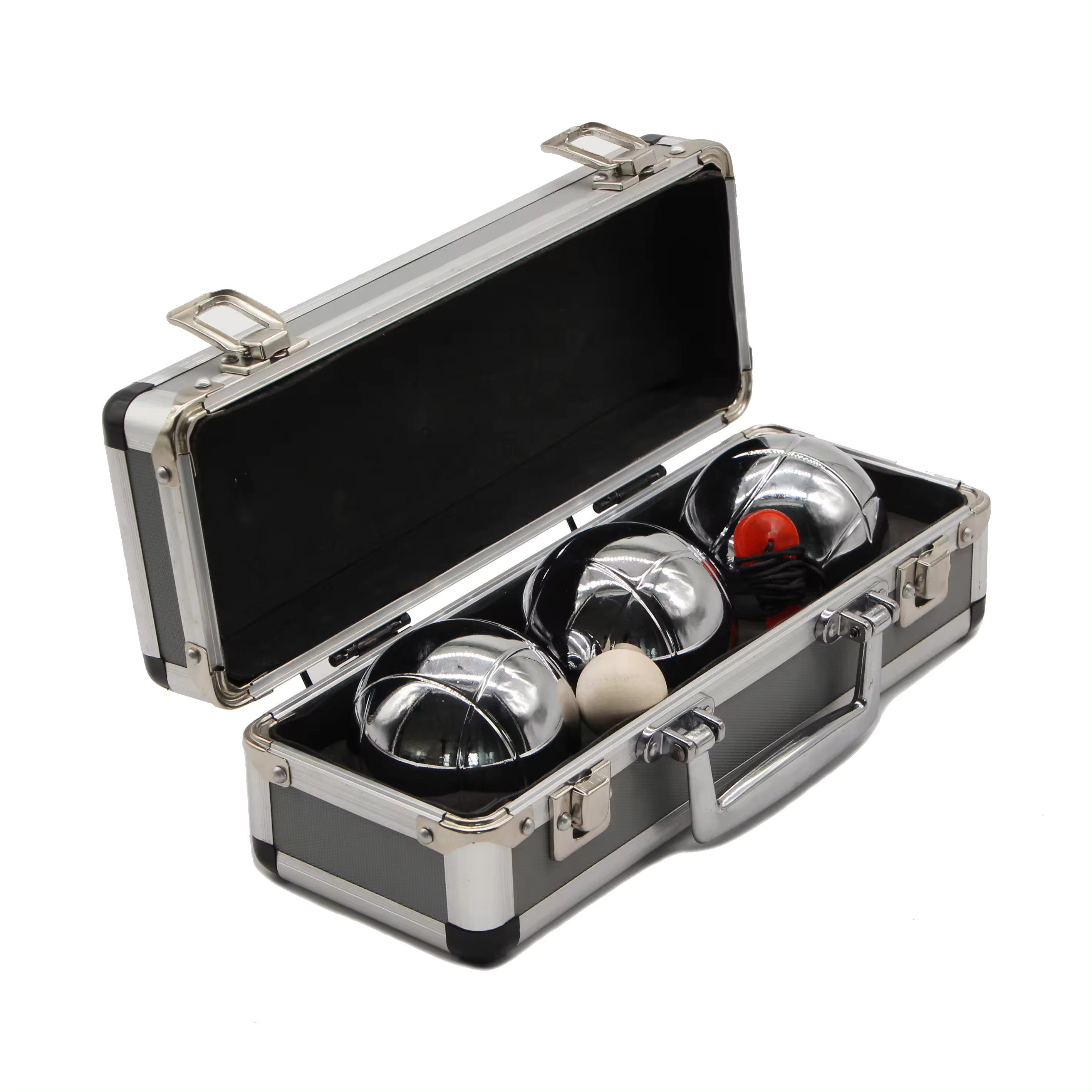 Divit Halter Boule Set mit Stahlkoffer 3 Kugeln + Zielkugel + Abstandsmesse günstig online kaufen