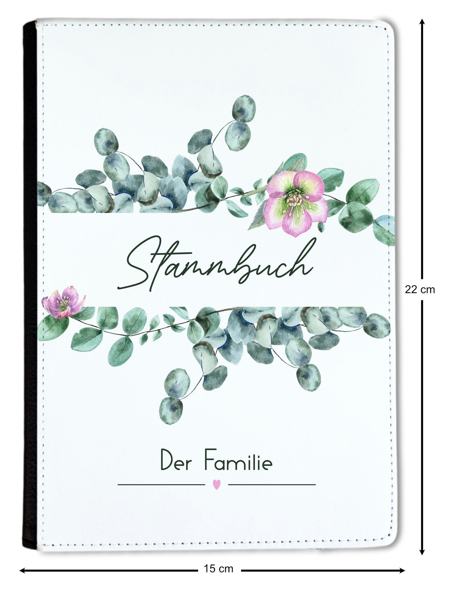 Thumbnail - CreaDesign Notizbuch Stammbuch A5 Eucalyptus Blume