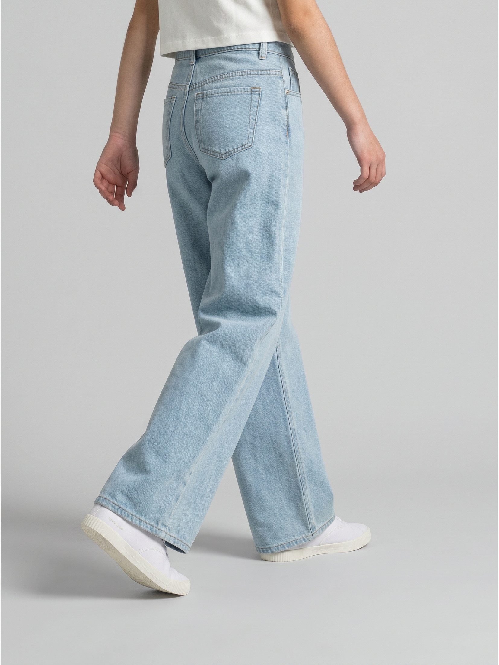 TOM TAILOR Weite Jeans Jeanshosen Wide Leg Jeans – Bild 4 von 5