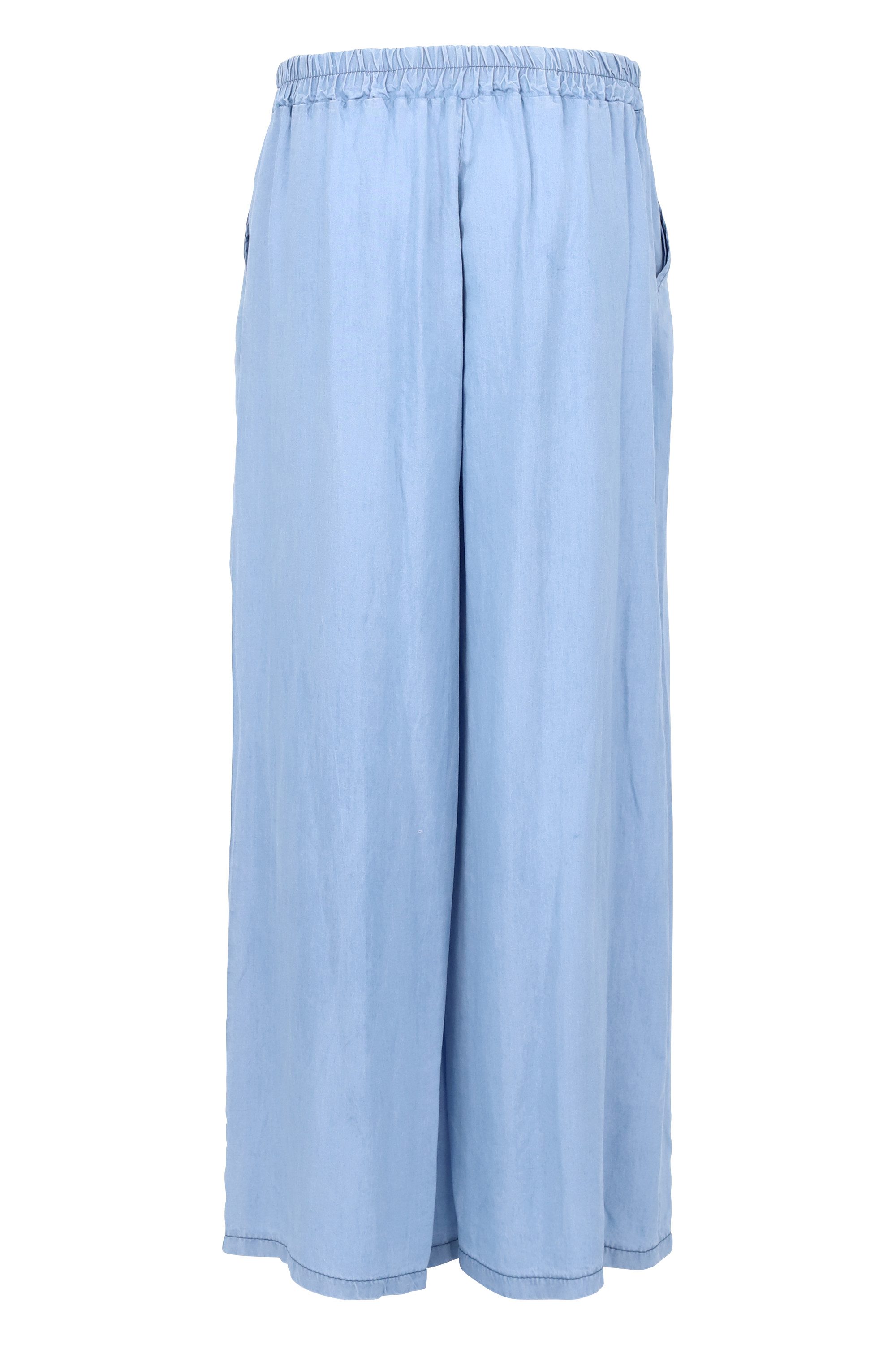 malito more than fashion Palazzohose Denimhose 2307 weich fließende Denimhose