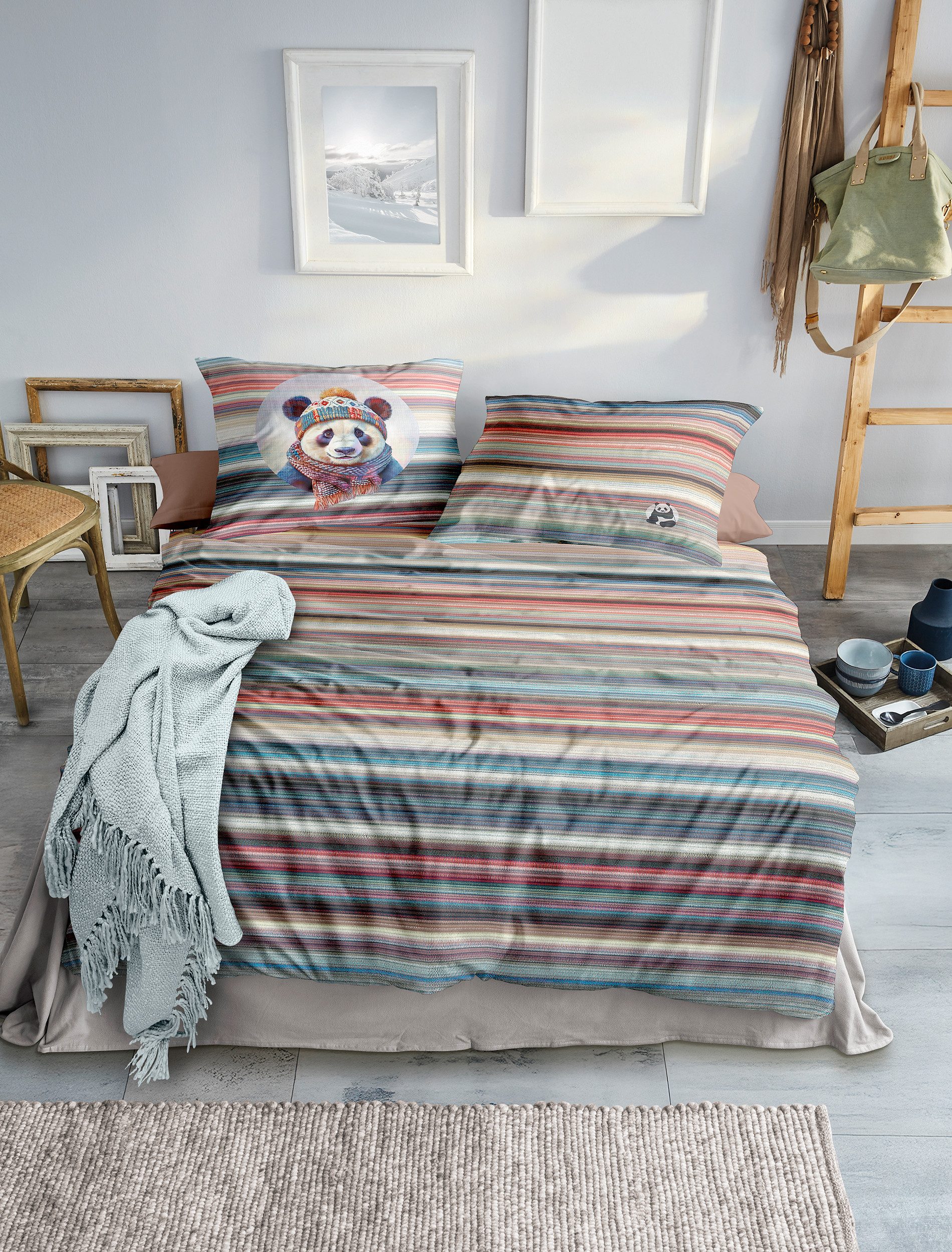 Irisette Bettwäsche Zobel 8705, Renforcé, 2 teilig, Flausch-Cotton, 2 teilig, samtig weich