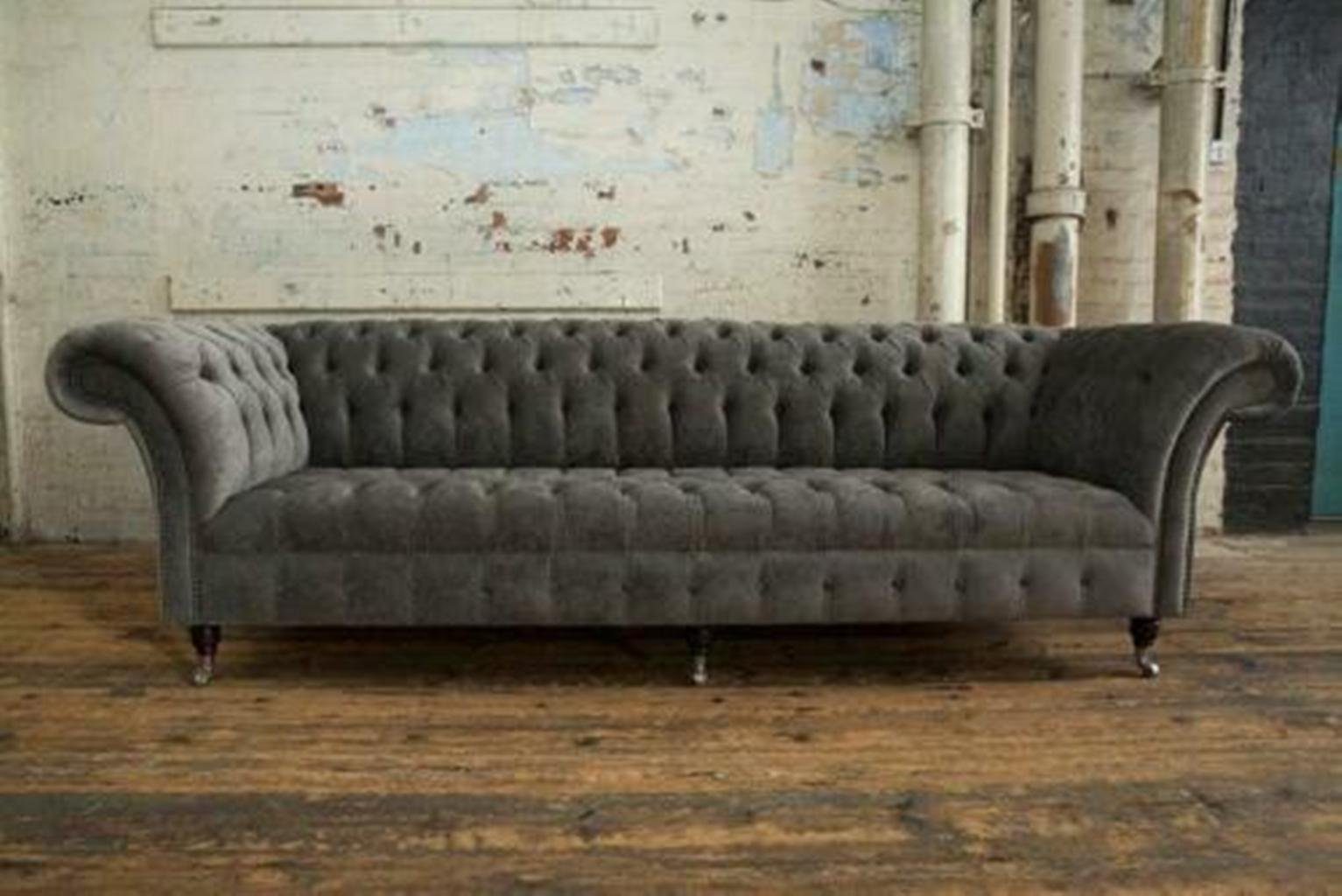 JVmoebel Chesterfield-Sofa, XXL 4 Sitzer Sofa Polster Couch Big Sofas Couchen