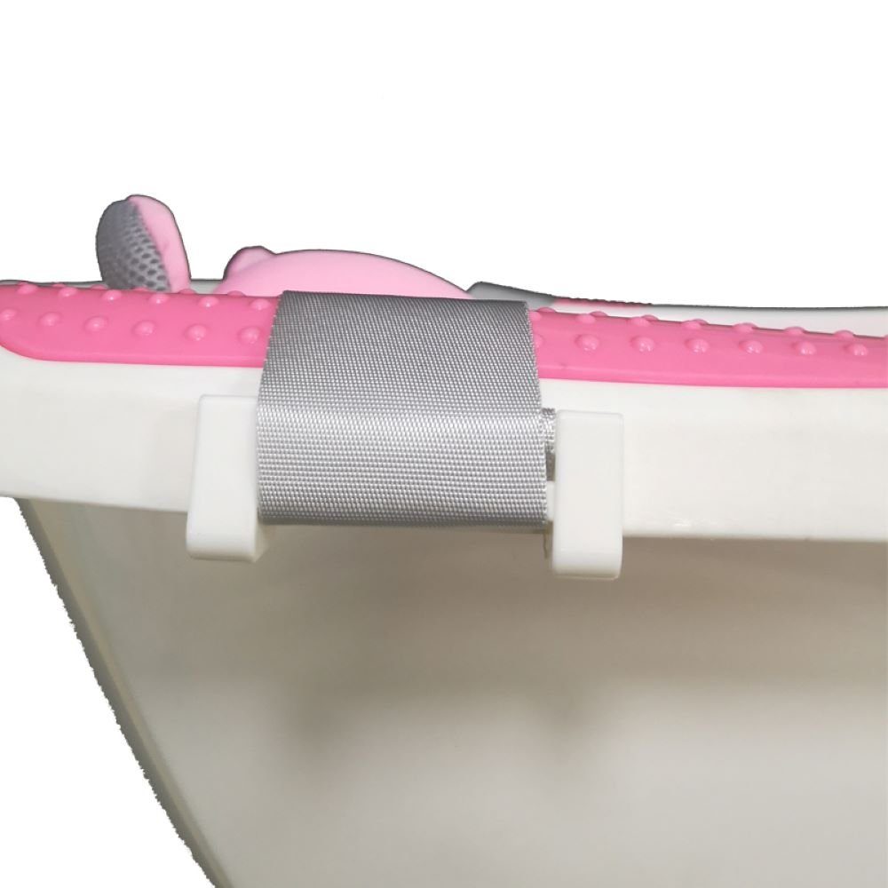 60 L: Wanneneinlage Kunststoffbügel, Badekissen, Dolphin B: Badenetz Badewanneneinsatz Chipolino rosa cm, 33 cm,