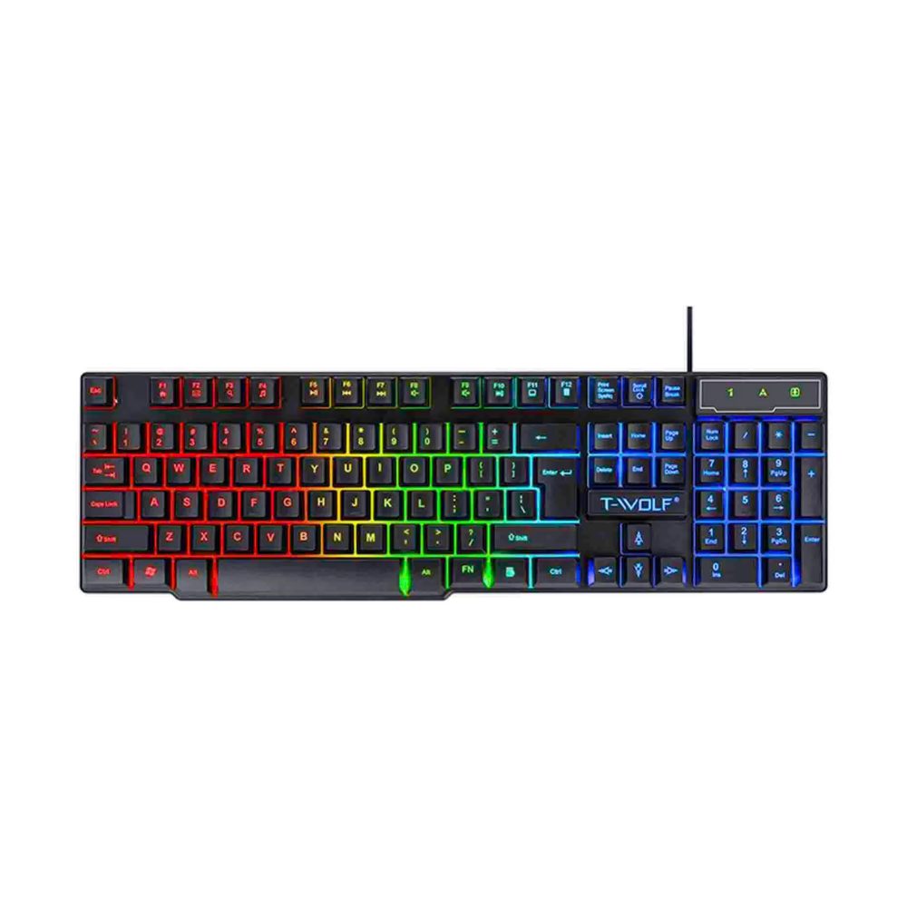 Athlix 4-in-1 Gaming-Setup Maus, Tastatur, Mauspad und Headset Gaming Eingabegeräte-Set, (4 St), Ergonomische Handauflage, All-in-One-Lösung