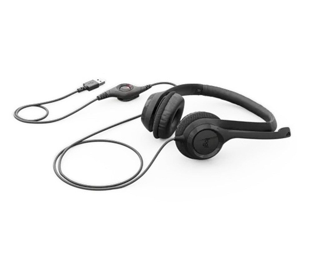 Logitech H390 Kabelgebundenes mit Mikrofon und Geräuschfilter, schwarz Stereo-Headset