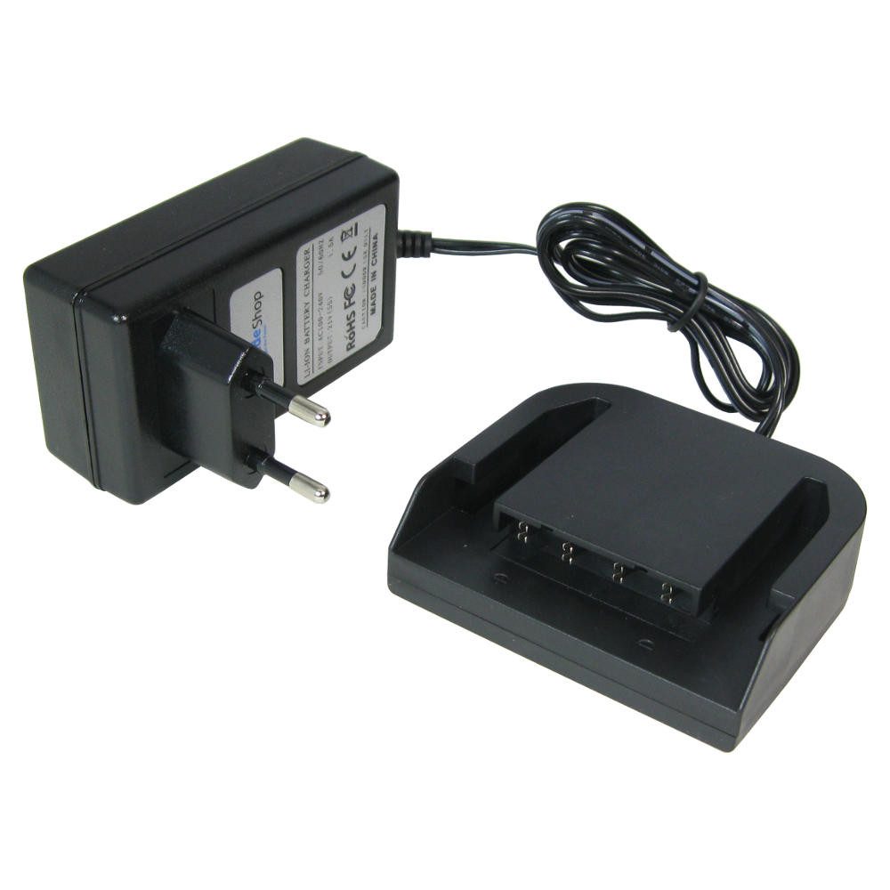 Trade-Shop Schnellladegerät 18V passend für Ridgid AC840084, 130383001, 130383025 Universal-Ladegerät (1500 mA, Geeignet für Li-Ion Akkus / LED-Anzeige für den Ladezustand)