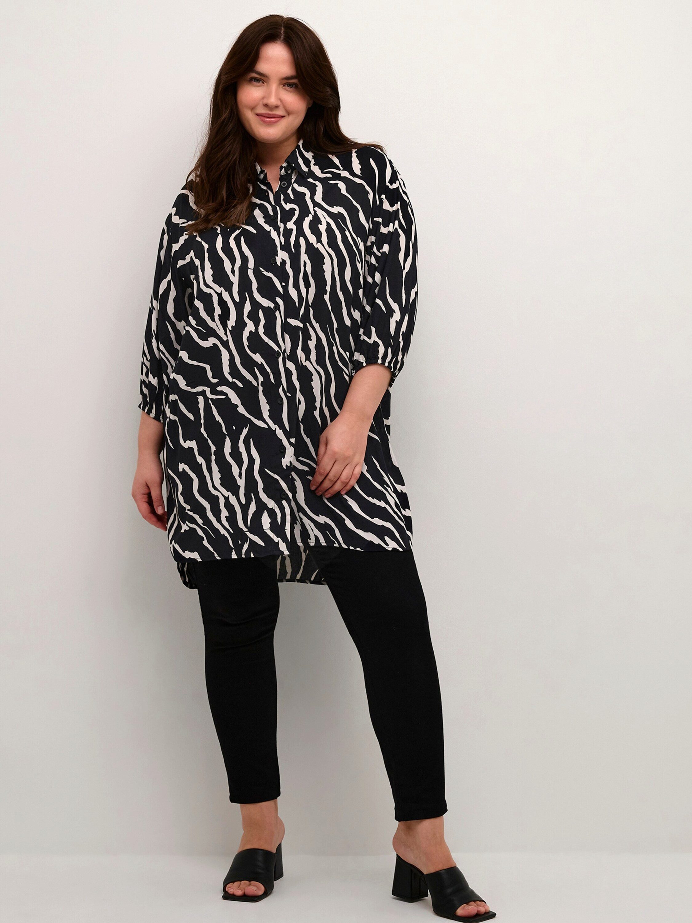 KAFFE Curve Langarmbluse KC Sonna (1-tlg) günstig online kaufen