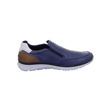 Ara Benjo - Herren Schuhe Slipper Glattleder blau