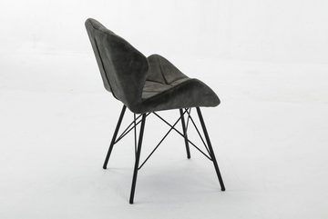 Duhome Esszimmerstuhl, 2er Set Stuhl Esszimmerstuhl Samtstoff Vintage Design Küchenstuhl Metallbeine