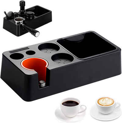 BlingBin Tamperstation 8 In 1 Espresso Tampingstation mit Knock Box Coffee Tamping Ständer, für Aufbewahrung von 51-58mm Espresso Tamper, Verteiler, Siebträger