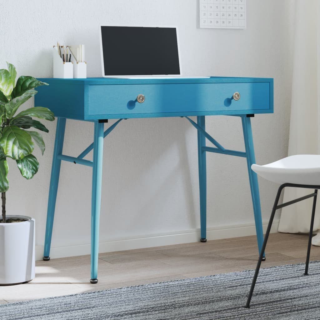 vidaXL Schreibtisch Computertisch mit Schublade Antikgrün 90x50x76,5 cm