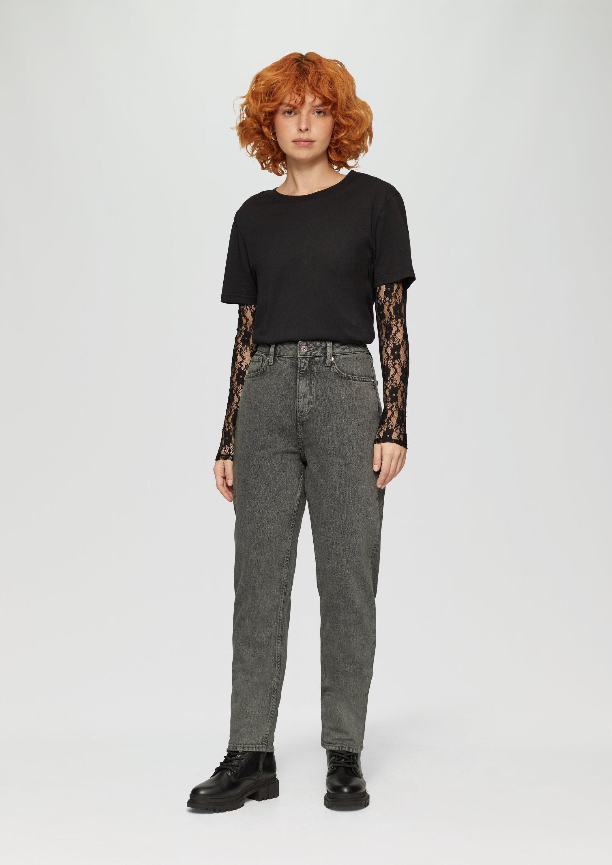 QS 7/8-Hose Jeans-Hose MOM (1-tlg) günstig online kaufen