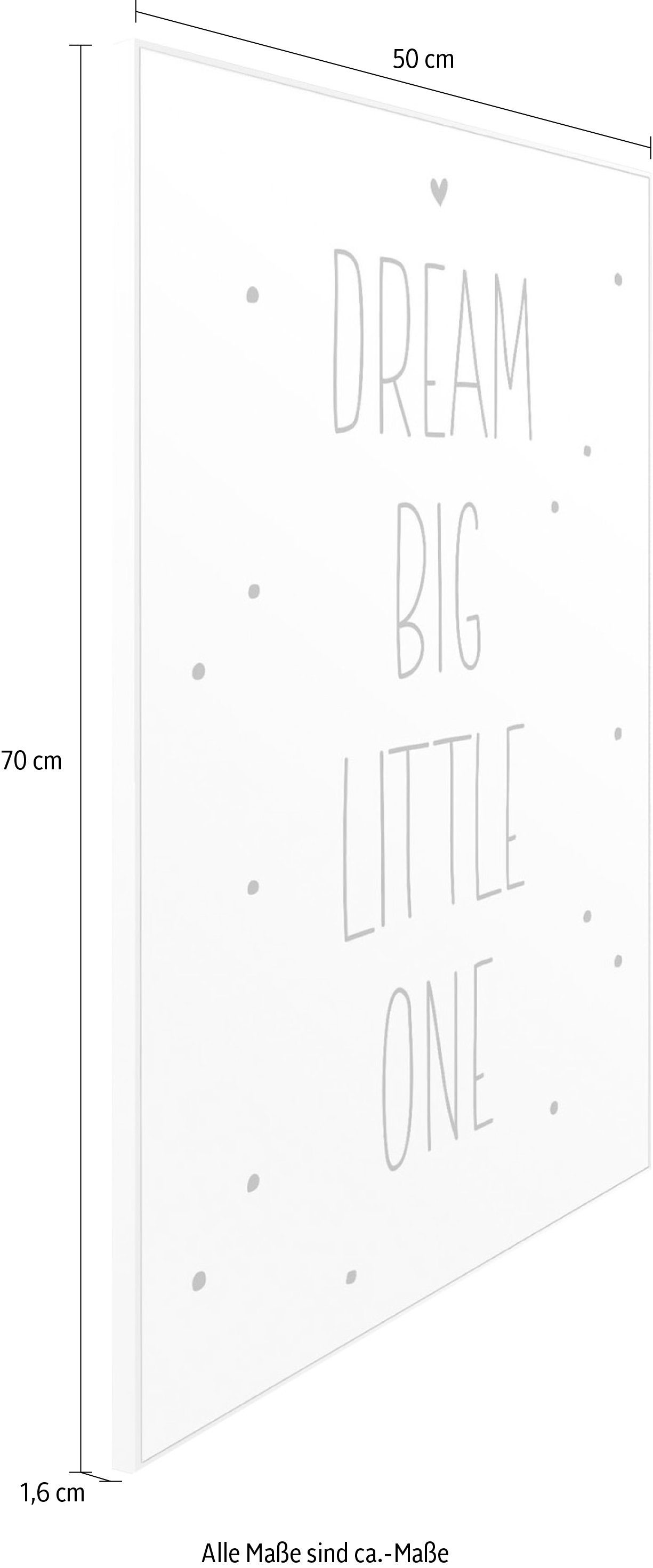 Little One Reinders! Wandbild Dream White 50x70 Slim Big Frame