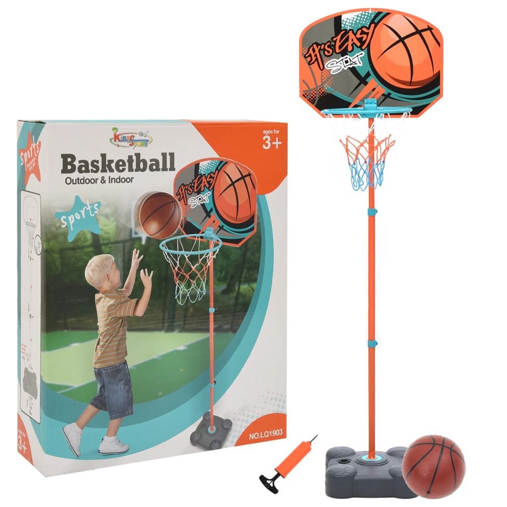 Basketballkorb Tragbares Basketball Spiel-Set Verstellbar 109-141 cm