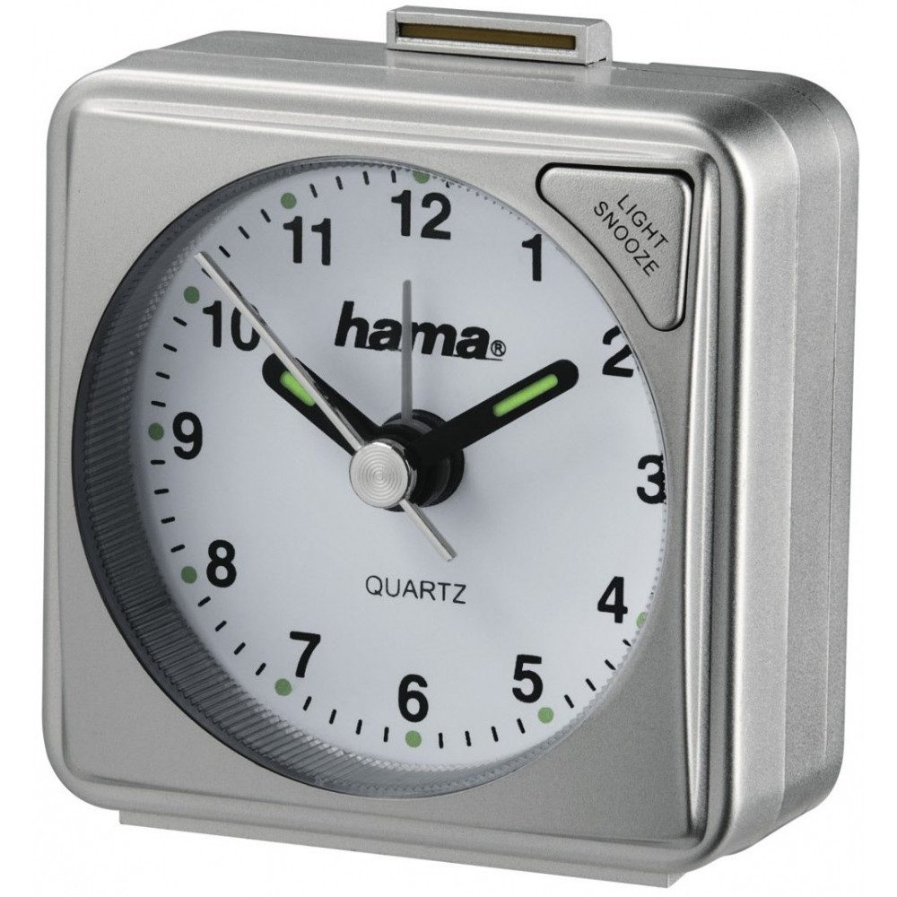 Hama Wecker Hama A50 Reisewecker silber - analoger Wecker.