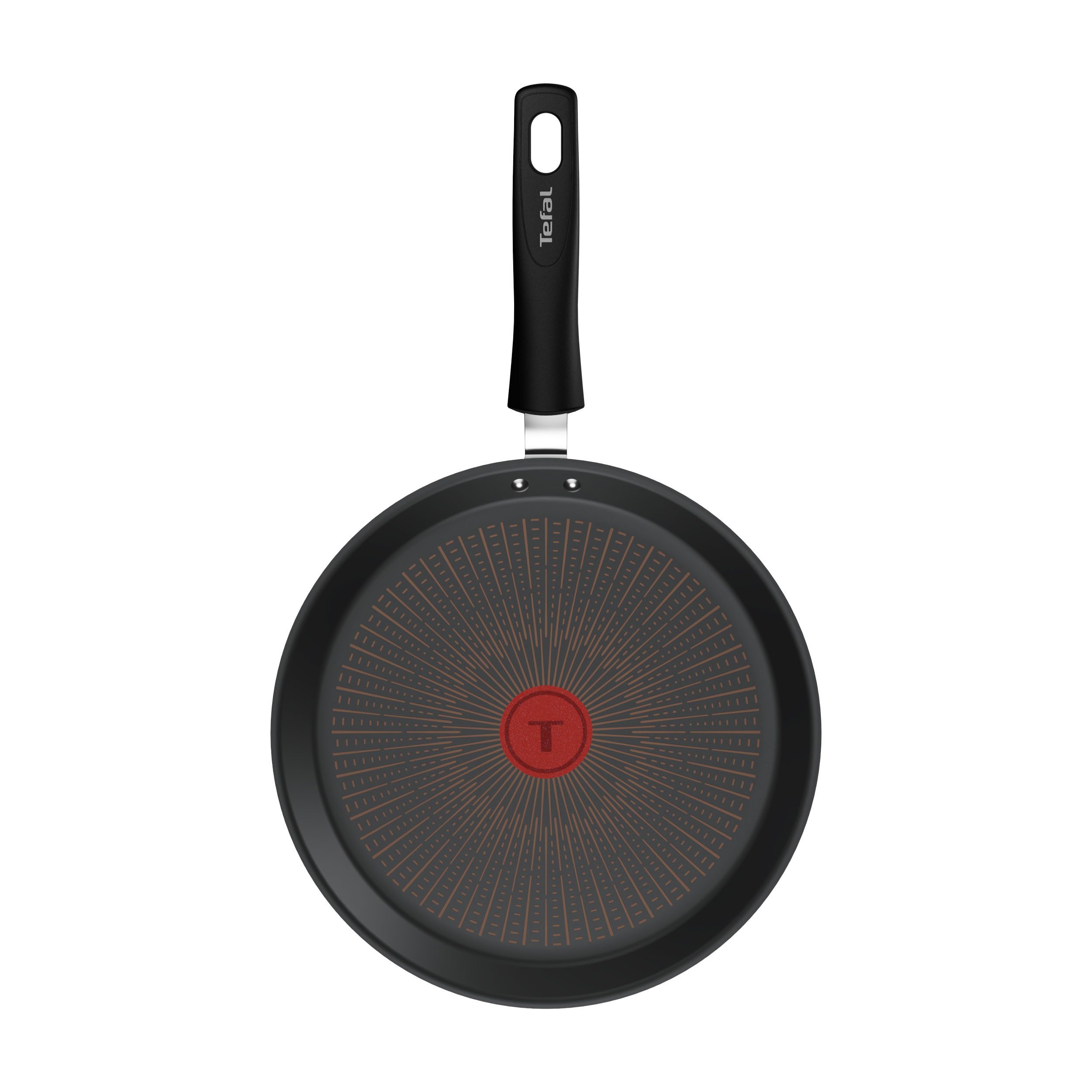 Tefal Crêpepfanne Experience Unbreakable, Aluminium (1-tlg., 1x Crêpepfanne 25 cm), FusionCore Antihaftversiegelung, Induktion, Temperaturanzeiger