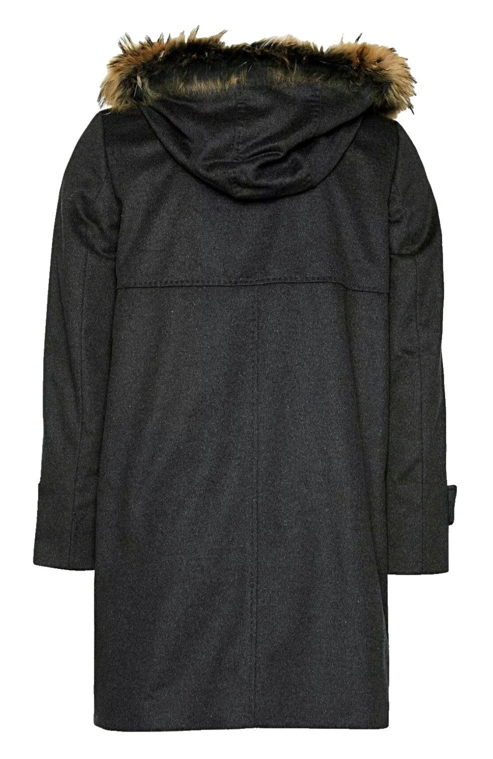 SAINT JACQUES Kurzmantel Damen Wollmantel Mantel mit Kapuze Made in Europe Hochwertiger Woll-Kaschmir-Mantel in klassischer Silhouette