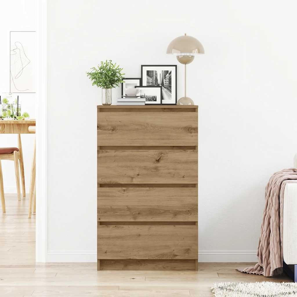 vidaXL Sideboard Sideboard Artisan-Eiche 60x35x98,5 cm Holzwerkstoff (1 St)