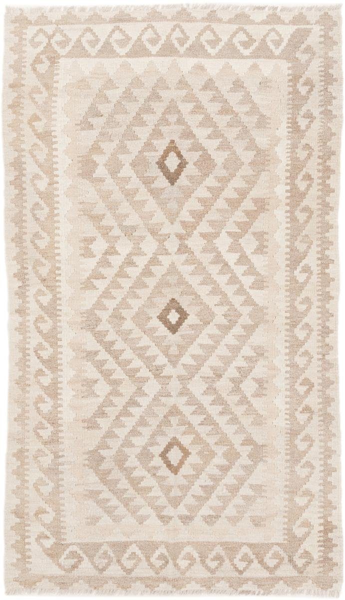 Orientteppich Kelim 3 Trading, Nain mm 89x157 Höhe: Afghan rechteckig, Moderner Heritage Orientteppich, Handgewebter