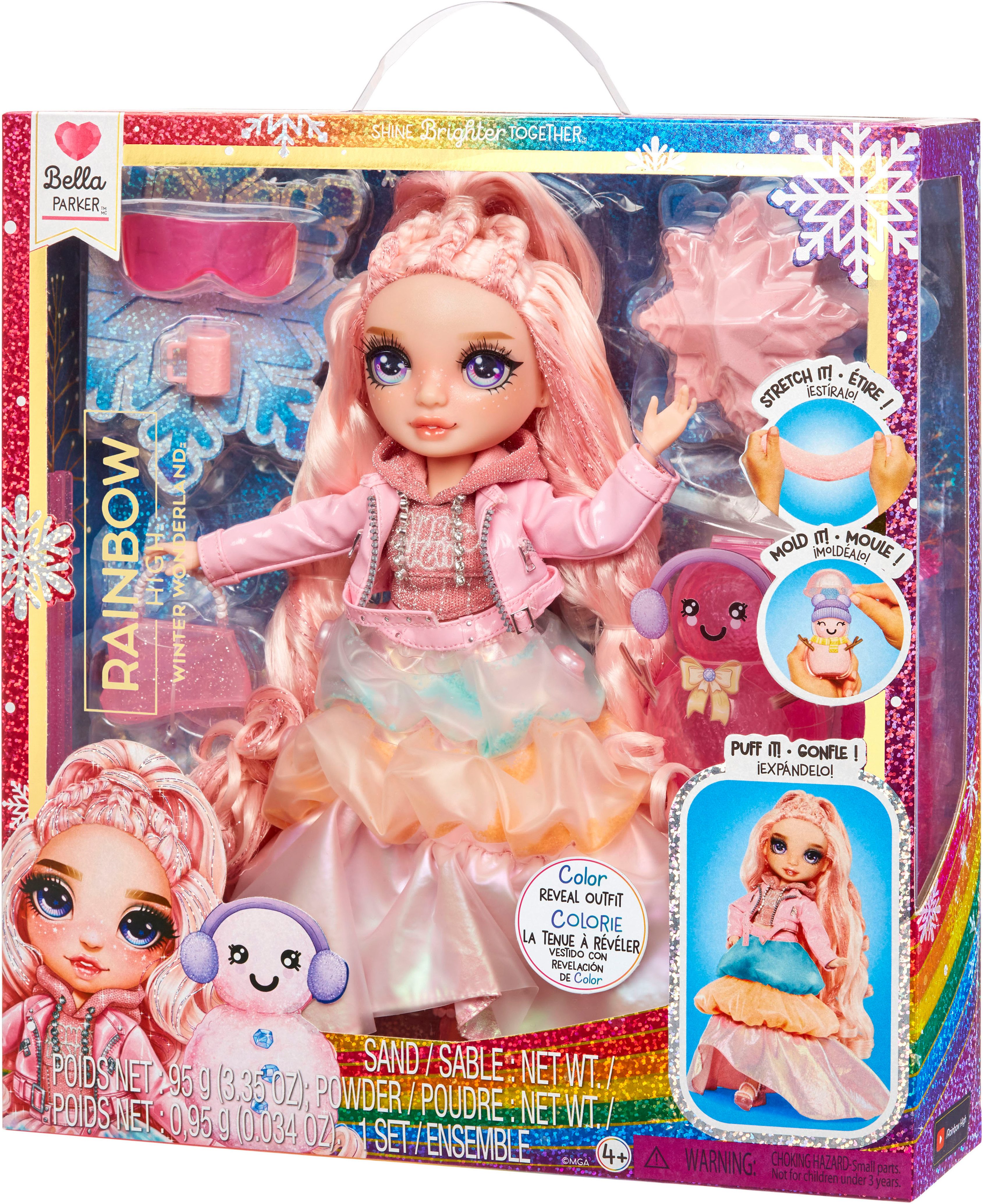 Rainbow High Anziehpuppe Winter Wonderland Doll - Bella (Pink)
