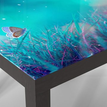 DEQORI Couchtisch 'Märchenhafte Wiese', Glas Beistelltisch Glastisch modern
