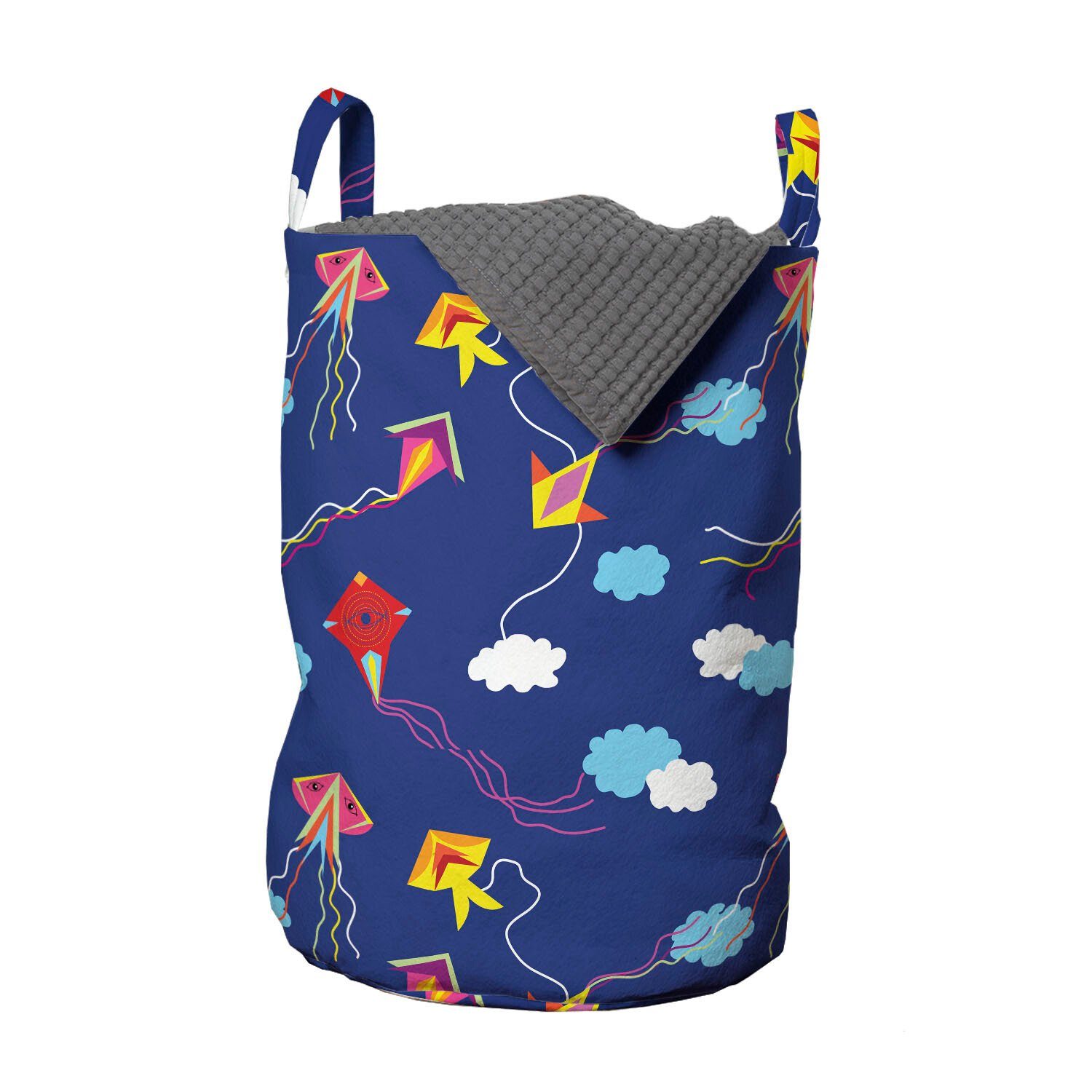 Abakuhaus Wäschesäckchen Wäschekorb mit Griffen Kites Waschsalons, Sommer Eye Asien Spielzeug für Kordelzugverschluss
