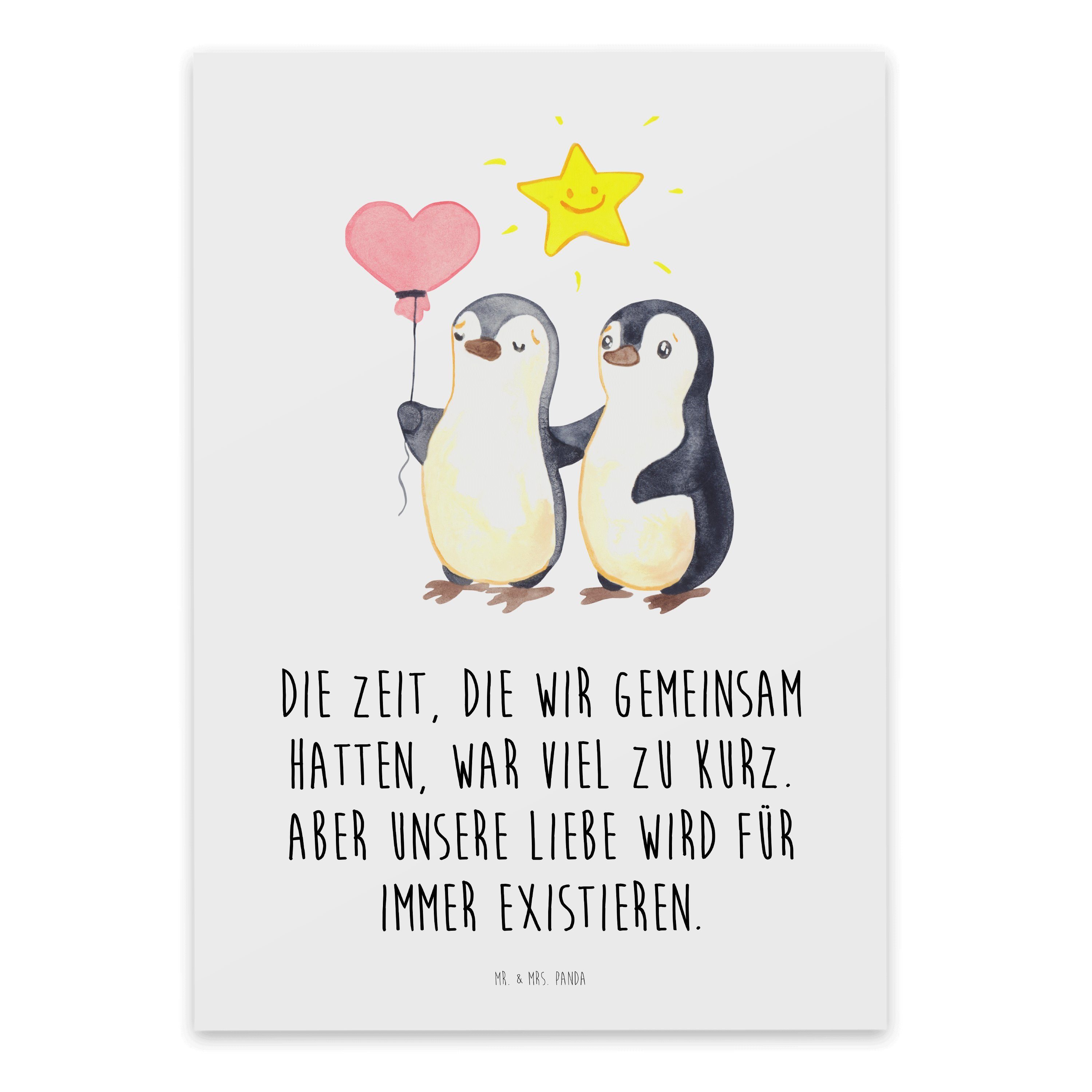 Mr. & Mrs. Panda Beileidskarte Eltern Sternenkind - Weiß - Trauersprüche, Verlust, Kondolenzkarte, T