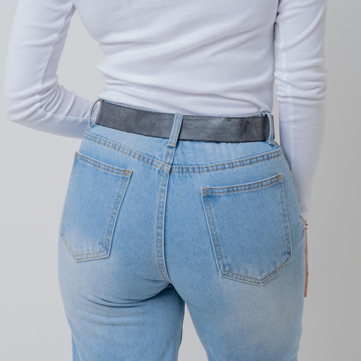 BELTINGER Ledergürtel Damen-Gürtel aus weichem Vollrindleder Vintage-Look 4 cm - Jeans-Gürte (1-St) – Bild 3 von 5