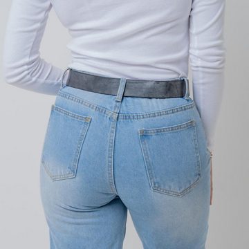 BELTINGER Ledergürtel Damen-Gürtel aus weichem Vollrindleder Vintage-Look 4 cm - Jeans-Gürte