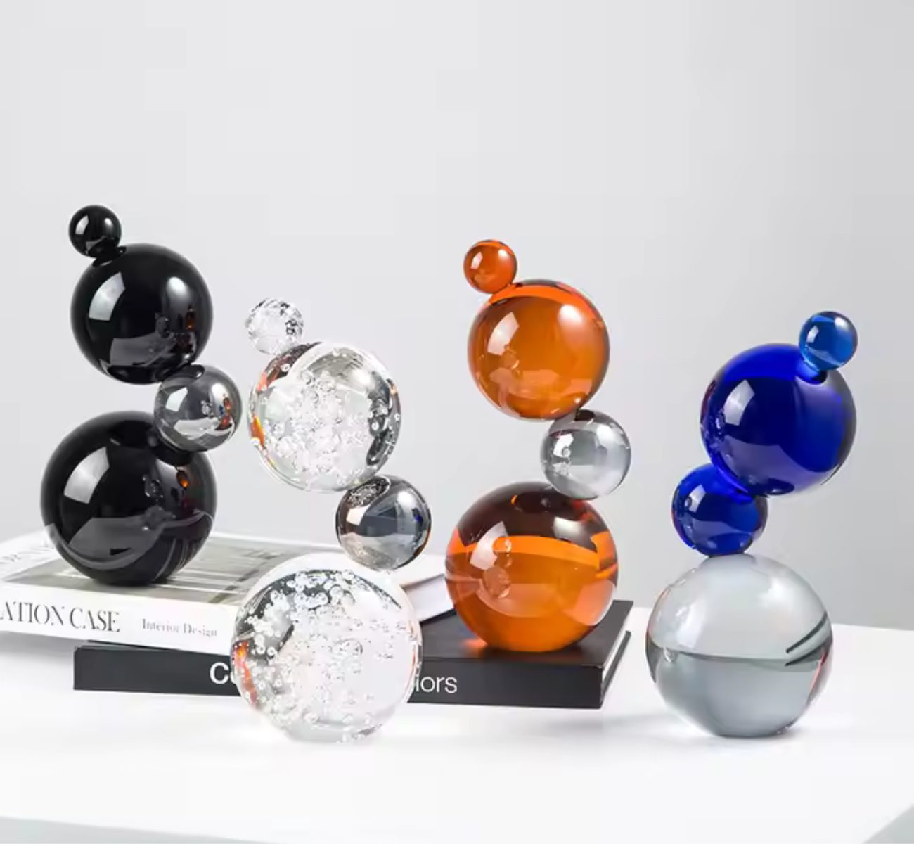 Quality Elegance Skulptur Luxuriöse Kristall-Gourmet-Serie – Bunte Deko-Skulptur